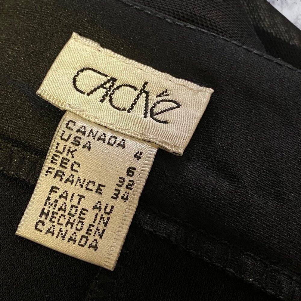 VTG Caché 90’s Flare Pant in Black - Picture 2 of 12